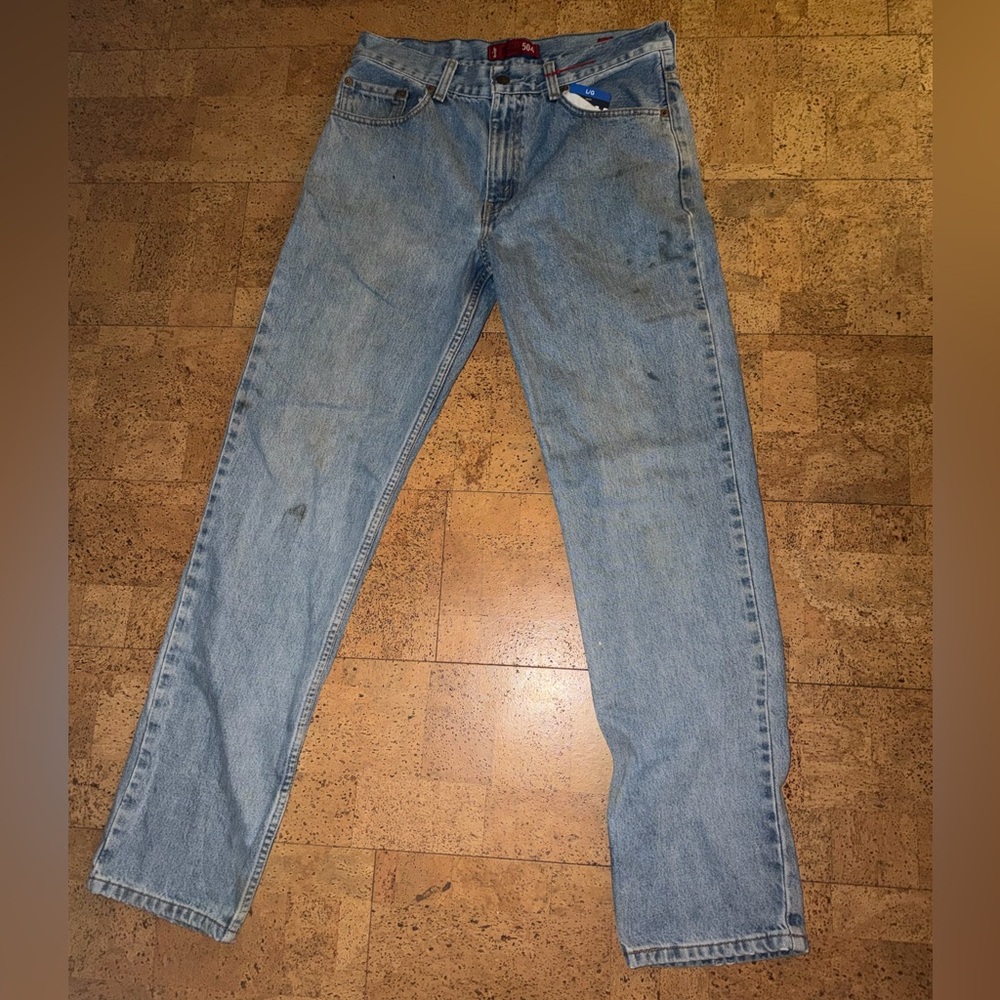 Levi's Light Blue 504 Jeans with Red Label